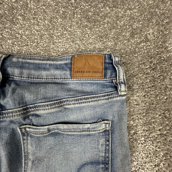 American Eagle Next Level Stretch Hi-Rise Jegging Womens 8 (28x28) Denim Blue - Picture 11 of 11